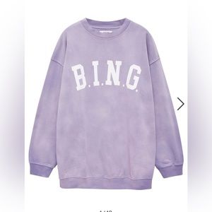 Aninebing lilac sweatshirt medium